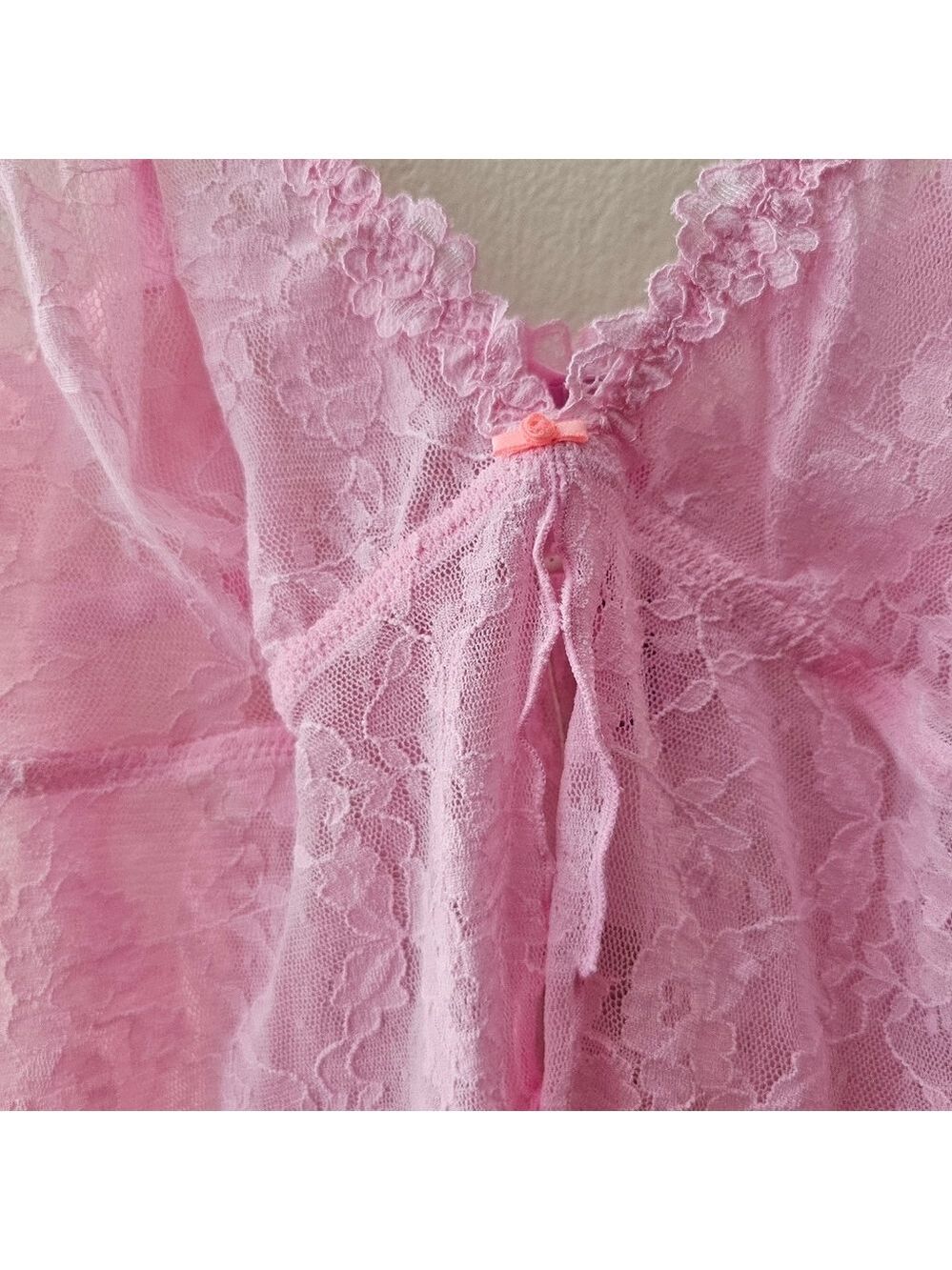 SKIMS Stretch Lace Babydoll Open Front - Picture 3 of 7